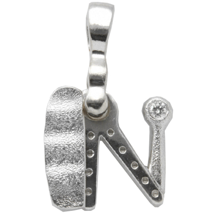 Alex Sepkus Letter N Pendant Necklace with Bail