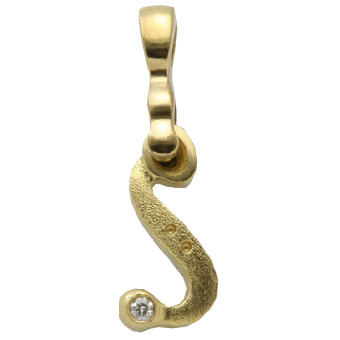 Alex Sepkus Letter S Pendant Necklace with Bail