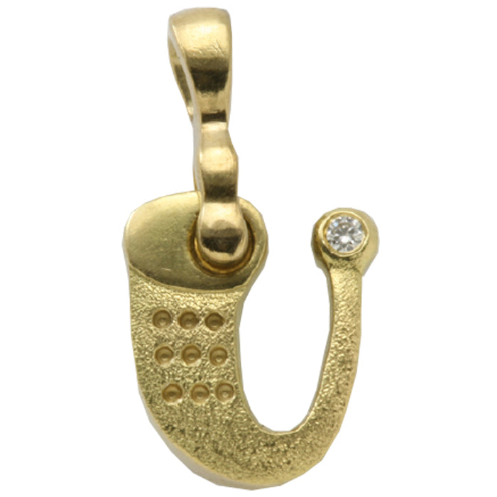 Alex Sepkus Letter U Pendant Necklace with Bail