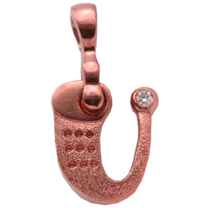 Alex Sepkus Letter U Pendant Necklace with Bail - M-UR
