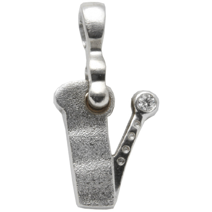 Alex Sepkus Letter V Pendant Necklace with Bail