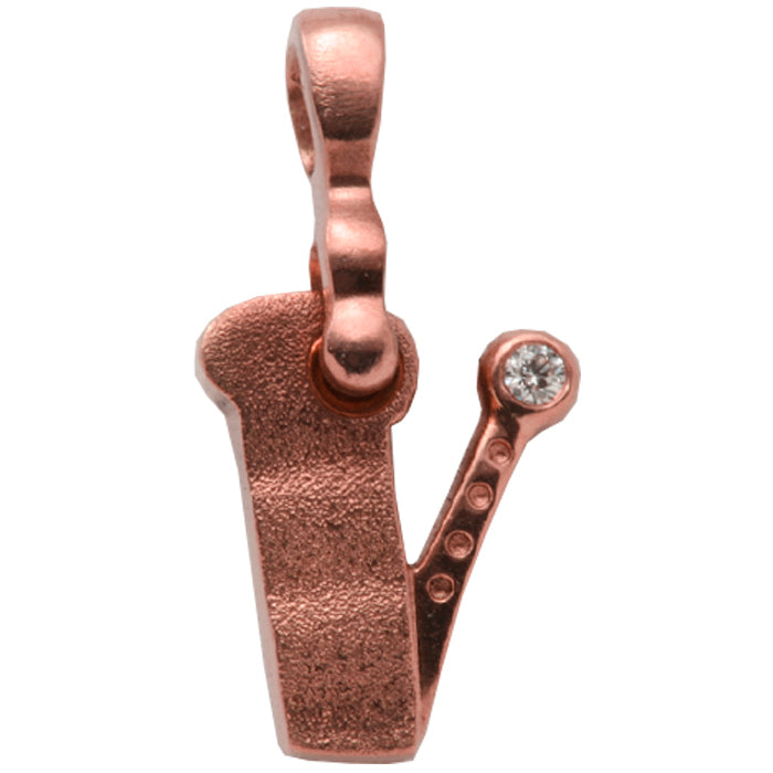 Alex Sepkus Letter V Pendant Necklace with Bail - M-VR