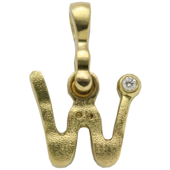 Alex Sepkus Letter W Pendant Necklace with Bail