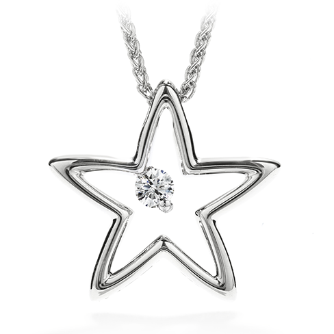 Hearts On Fire My 1st Star Pendant Necklace