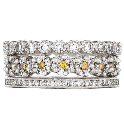 Mariposa Stackable First Crush Diamond Stack Ring Set