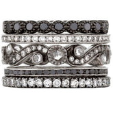 Mariposa Stackable Vetruvian Scroll Diamond Stack Ring Set