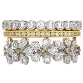 Mariposa Stackable Starburst Diamond Stack Ring Set