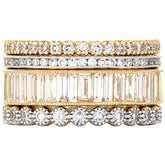 Mariposa Stackable Grace Diamond Stack Ring Set