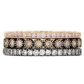 Mariposa Stackable Rosa Diamond Stack Ring Set