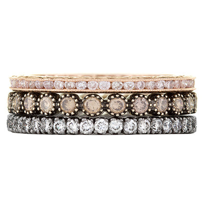Mariposa Stackable Rosa Diamond Stack Ring Set