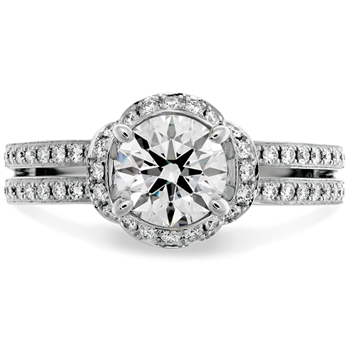 Hearts On Fire Optima Double Row Diamond Engagement Ring