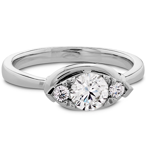 Hearts On Fire Optima Regal Horizontal Diamond Engagement Ring