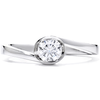 Hearts On Fire Purely Bridal Rose Solitaire Engagement Ring