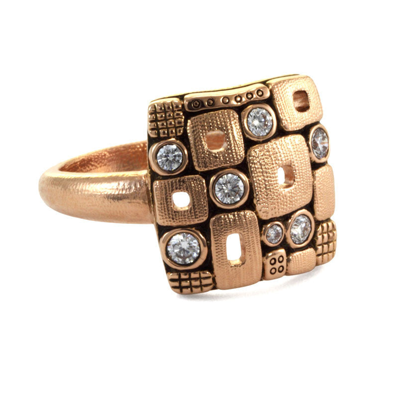 Alex Sepkus Square Windows Dome Ring - R-158RD