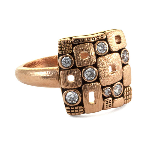 Alex Sepkus Square Windows Dome Ring - R-158RD