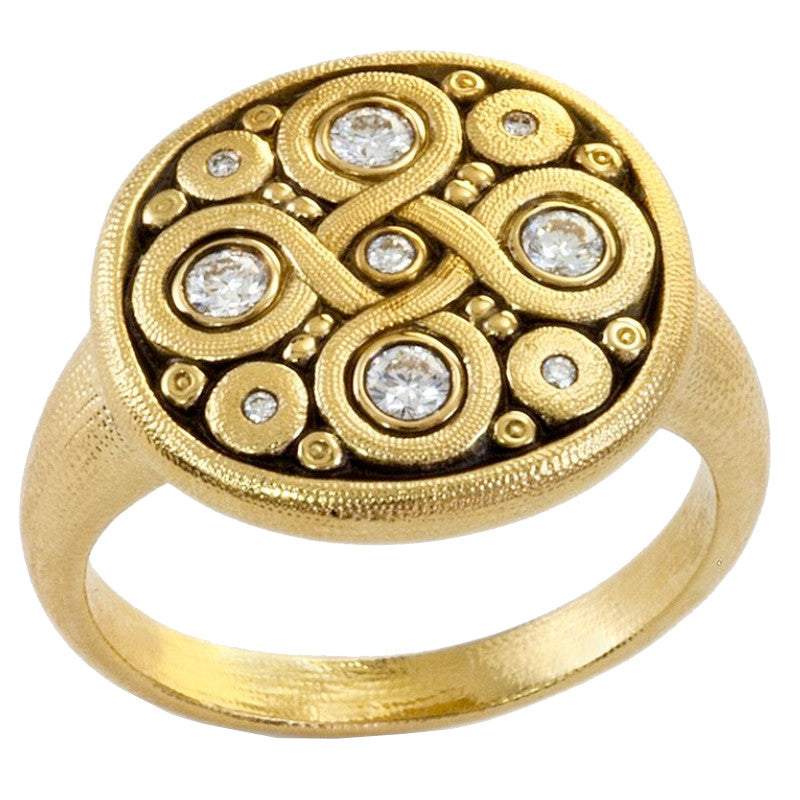 Alex Sepkus Celtic Spring Dome Ring