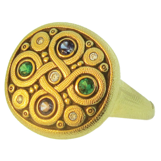 Alex Sepkus Celtic Spring Dome Ring