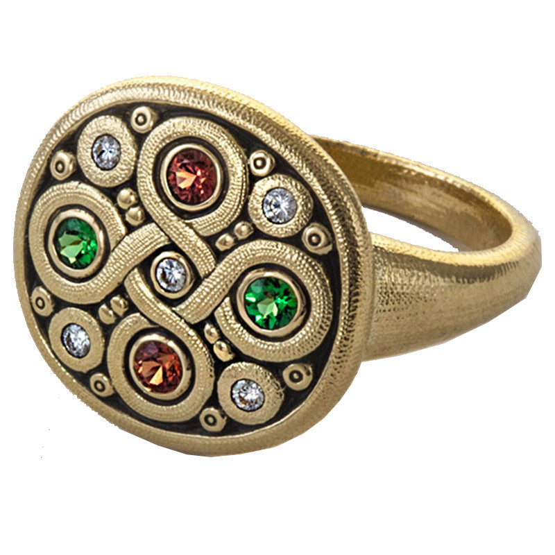 Alex Sepkus Celtic Spring Dome Ring