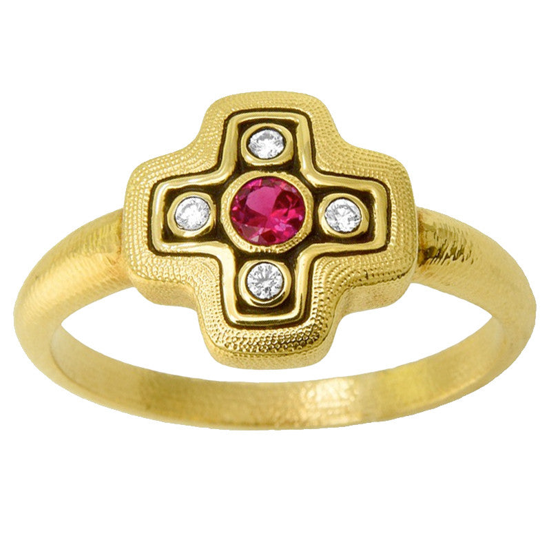 Alex Sepkus Little Cross Dome Ring