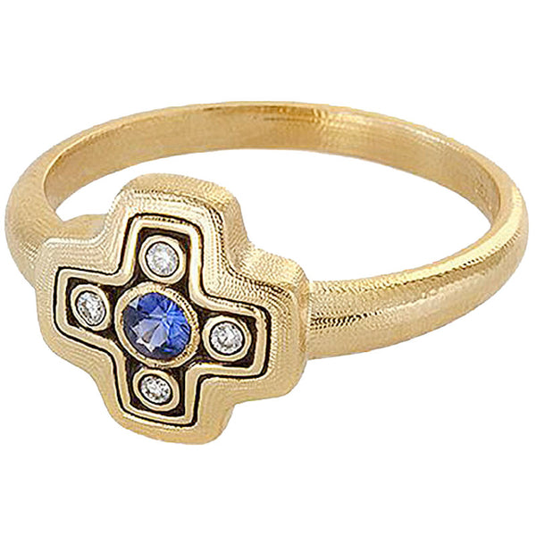 Alex Sepkus Little Cross Dome Large Ring - R-162SA