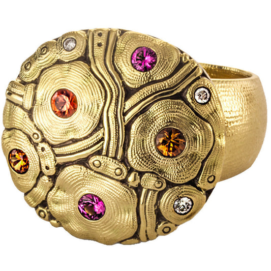 Alex Sepkus Summer Flowers Dome Large Ring - R-190SA