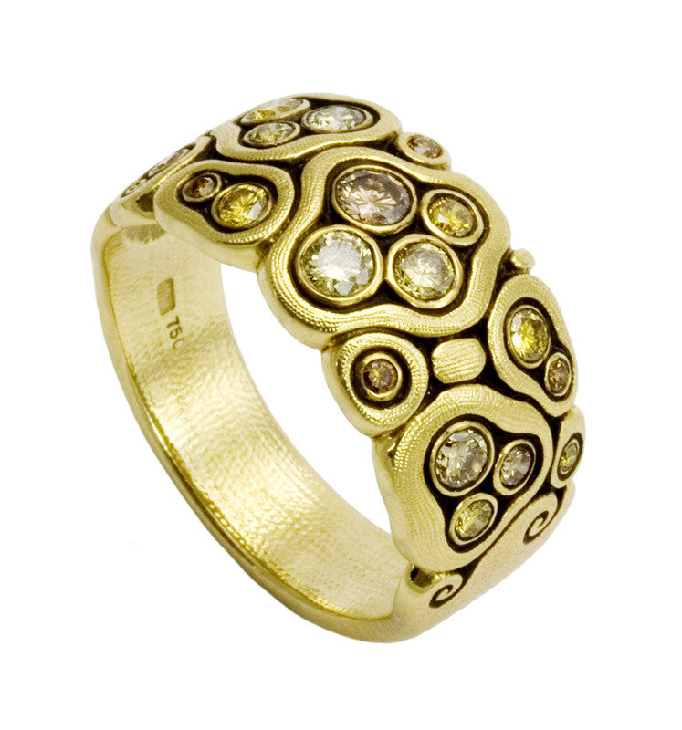 Alex Sepkus Swirling Water Dome Ring