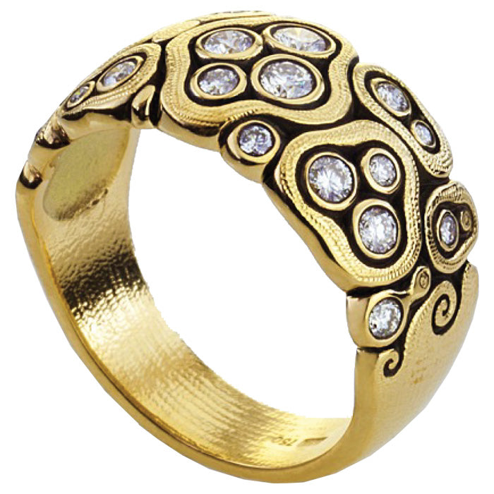 Alex Sepkus Swirling Water Dome Ring