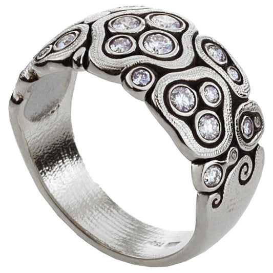 Alex Sepkus Swirling Water Dome Ring