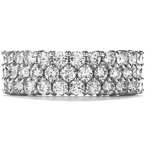 Hearts On Fire Triple-Row Eternity Band Right Hand Diamond Ring