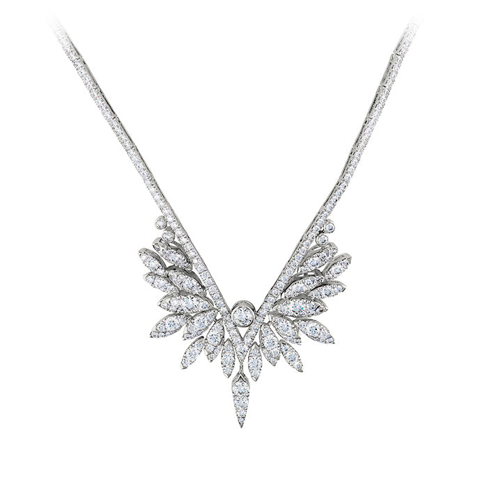 Hearts On Fire White Kites Crest Drop Diamond Necklace