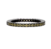 Mariposa Stackable Prong Green Diamond Band