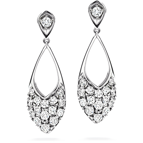Hearts On Fire Silk Pave Marquee Diamond Drop Earrings
