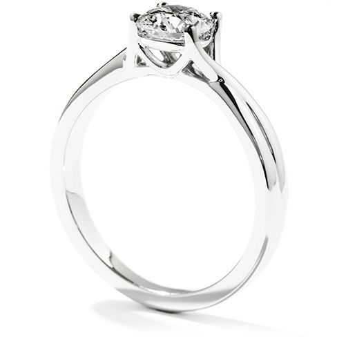 Hearts On Fire Simply Bridal Twist Solitaire Diamond Engagement Ring
