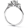 Hearts On Fire Simply Bridal Leaf Three Stone Engagement Ring