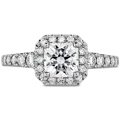 Hearts On Fire Transcend Premier Dream Halo Diamond Engagement Ring