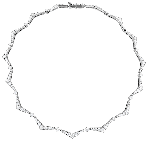 Hearts On Fire Triplicity Pointed Line Diamond Necklace