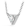 Hearts On Fire Triplicity Triangle Pendant Necklace