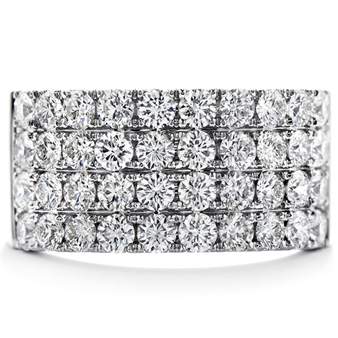 Hearts On Fire Truly Classic Four-Row Right Hand Diamond Ring