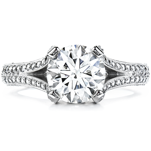Hearts On Fire Wondrous Split Shank Diamond Engagement Ring