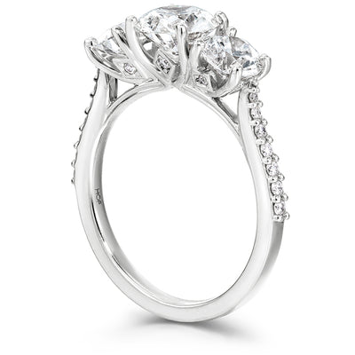 Hearts On Fire Camilla Three Stone Diamond Engagement Ring