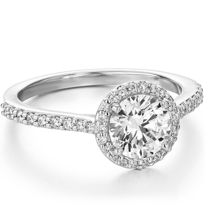 Hearts On Fire Camilla Halo Diamond Engagement Ring