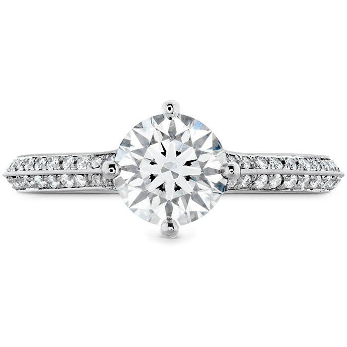 Hearts On Camilla Pave Knife Edge Engagement Ring