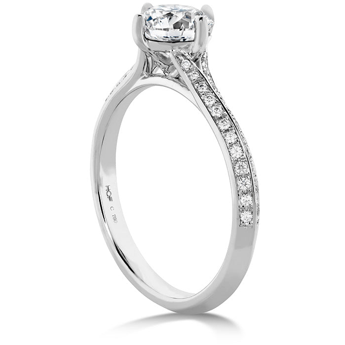 Hearts On Camilla Pave Knife Edge Engagement Ring