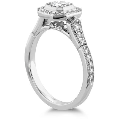 Hearts On Fire Deco Chic Dream Halo Engagement Ring