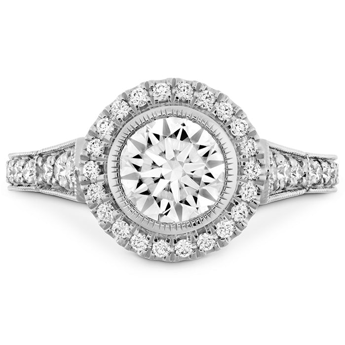 Hearts On Fire Deco Chic Halo Engagement Ring