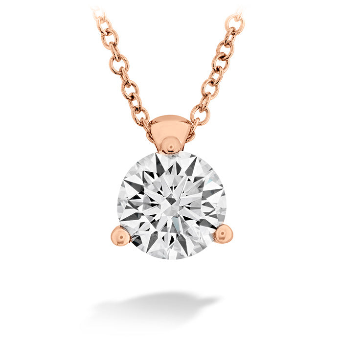 Hearts On Fire Classic 3 Prong Diamond Pendant Necklace