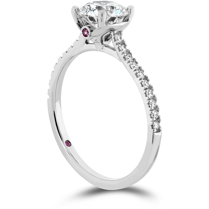 Hearts On Fire Sloane Silhouette Diamond Sapphire Engagement Ring