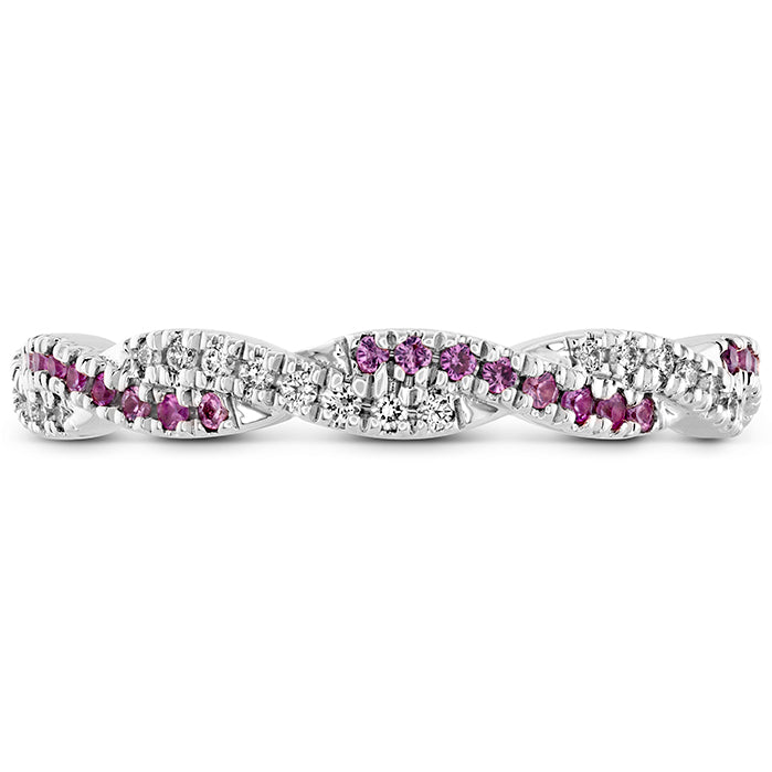 Hearts On Fire Harley Go Boldly Braided Eternity Power Sapphire Band
