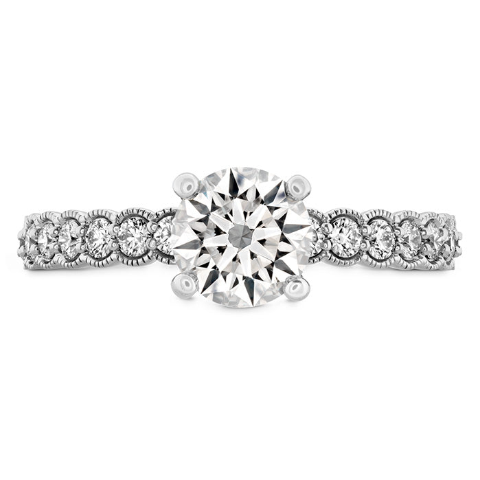 Hearts On Fire Isabelle Milgrain Diamond Engagement Ring
