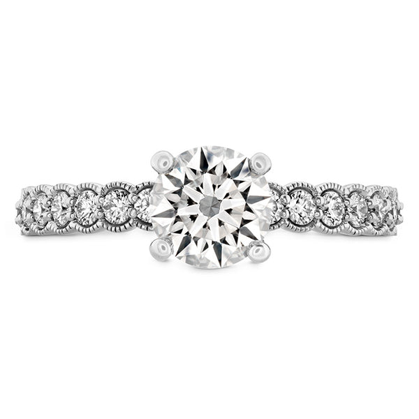 Hearts On Fire Isabelle Milgrain Diamond Engagement Ring